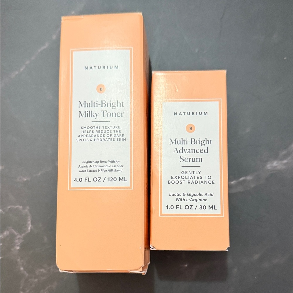Multi-Bright Milky Toner and Advanced Serum Bundle
